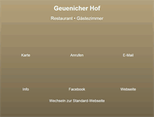 Tablet Screenshot of geuenicher-hof.de